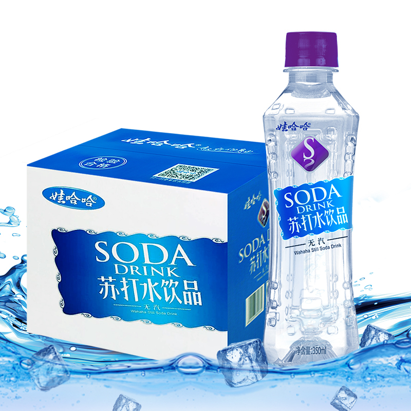 娃哈哈苏打水350ml*12瓶整箱 弱碱性苏打水