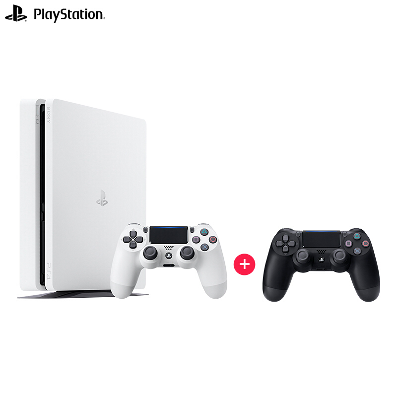 索尼（SONY）PS4 Slim PlayStation国行游戏机500GB主机双手柄套装