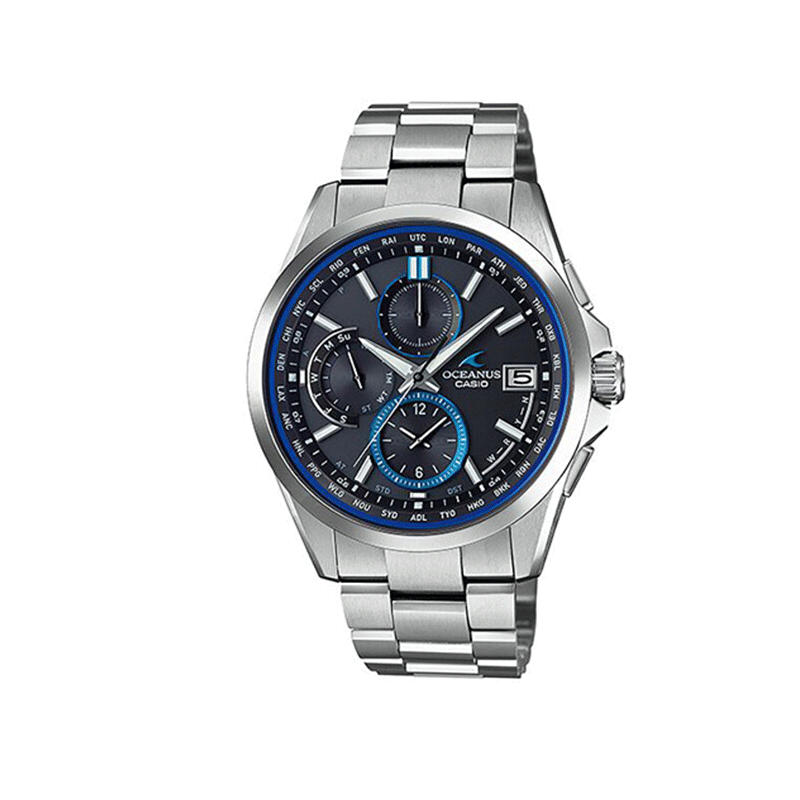 卡西欧CASIO OCEANUS海神系列OCW-T2600-1AJF男款太阳能电波对时防水