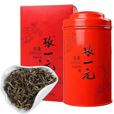 张一元茶叶茉莉花茶新茶春茶茉莉白雪香广西横县茉莉花袋装茶30元/50g - 返利网