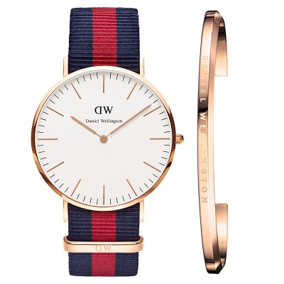 丹尼尔惠灵顿（Daniel Wellington）DW手表0202DW银边尼龙带男表+百搭