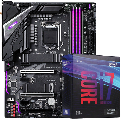 技嘉(gigabyte)z390 aorus系列主板 英特尔 酷睿i7 9700kf cpu主板