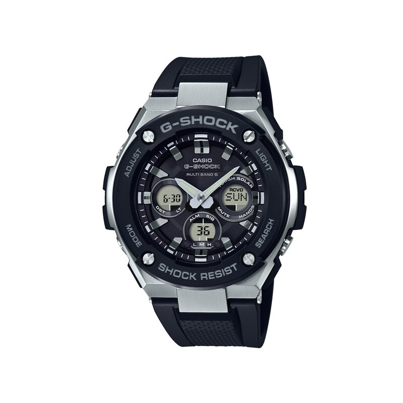 卡西欧（CASIO） G-SHOCK手表G-STEEL休闲多功能太阳能石英6局电波男士