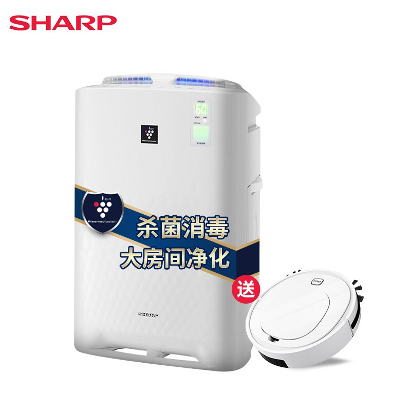 夏普（SHARP）空气净化器家用无雾加湿器除甲醛雾霾烟尘PM2.5 静音设计