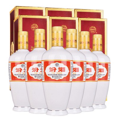 汾酒杏花村酒42度红盖玻汾475ml*12瓶清香型自饮白酒整箱- 返利网