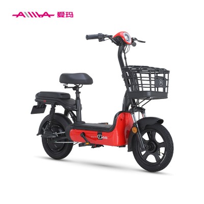 自营 超级新品 爱玛(aima)小蜜豆电动车 时尚代步电瓶车 48v12ah铅酸